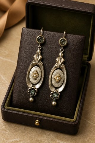 Pendientes Isabelinos Oro 18k