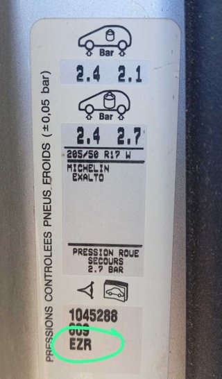 Citroen 296092 65jx17ch426 llanta c4 coupe 1.6 hdi