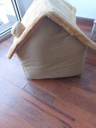 Casa Cama para Mascotas Beige y Marrón