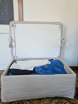Reposapiés Ektorp Ikea Beige