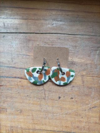 Pendientes cerámica diseño único