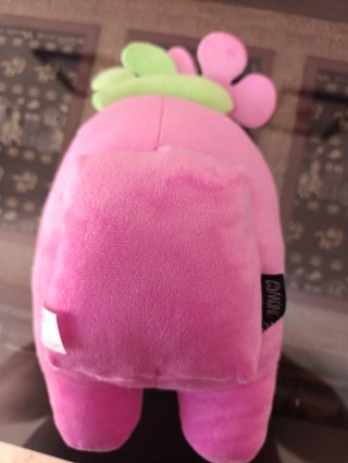 Peluche Among Us Rosa Flor