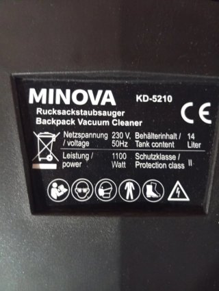 Aspiradora Minova KD-5210 Mochila