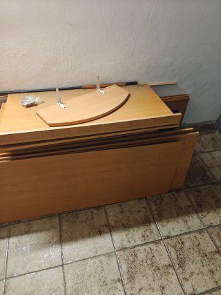 Armario de habitación madera y cristal