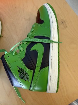 Jordan 1 Mid Zapatillas Verde y Negro