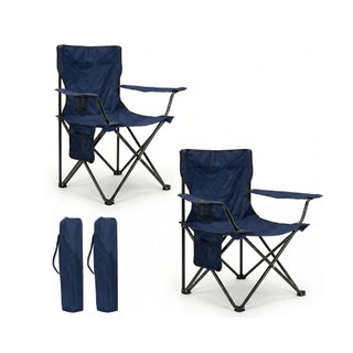 Set 2 Sillas Plegables Camping con Bolsa
