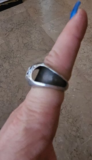 Anillo Plata Maciza Flor de Lis