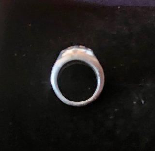 Anillo Plata Maciza Flor de Lis