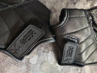 Guantes de piel para moto talla L