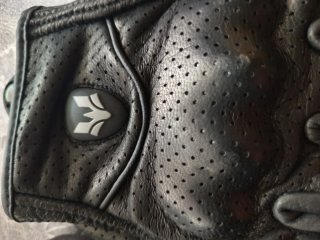 Guantes de piel para moto talla L