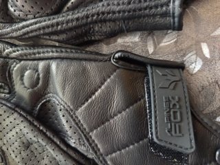 Guantes de piel para moto talla L
