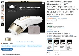 Braun Silk-expert Pro 5 Depiladora IPL PL5100
