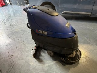 Fregadora industrial azul
