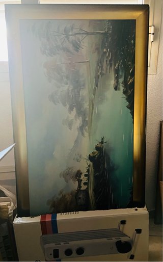 Cuadro vintage  paisaje. Solo en persona