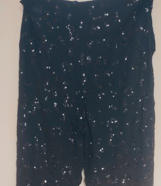 Pantalón lentejuelas Zara negro