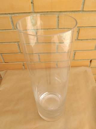 Jarrón Cristal Grueso Grande 47cm