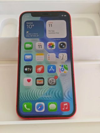 iPhone 12 mini Rojo + Funda y Protector