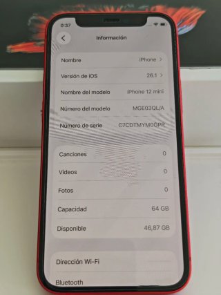 iPhone 12 mini Rojo + Funda y Protector