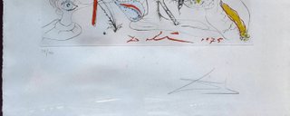 Grabado Original Firmado Salvador Dalí 1975