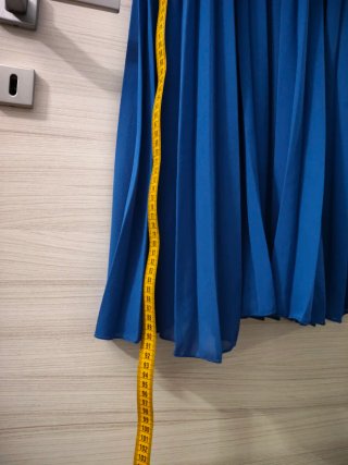 Abito lungo blu elettrico