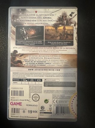 Assassin's Creed III Remastered Nintendo Switch