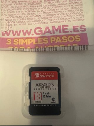 Assassin's Creed III Remastered Nintendo Switch