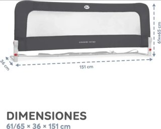 Barrera de seguridad para cama infantil