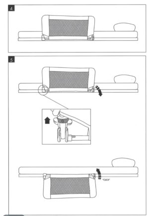 Barrera de seguridad para cama infantil