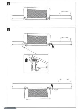 Barrera de seguridad para cama infantil