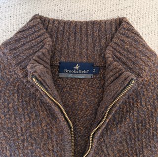 Maglione Brooksfield Uomo 54 IT - XL Blu Marrone
