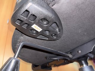 Silla de oficina ergonómica negra