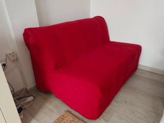 Sofá Cama Ikea 2 Plazas Rojo