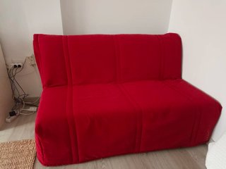 Sofá Cama Ikea 2 Plazas Rojo