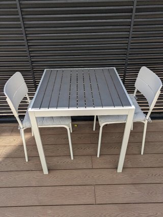 Mesa exterior aluminio