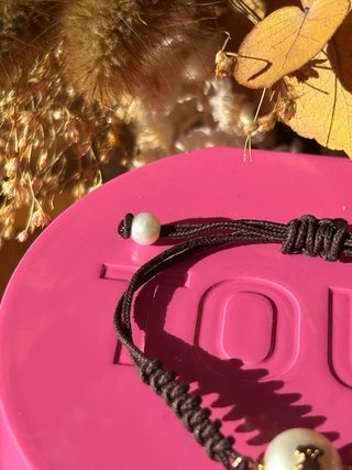 Pulsera Tous Oso Perla y Oro