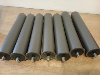 7 Patas Cama Metálicas Grises 25cm