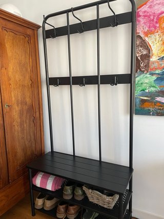 Perchero y zapatero Ikea Nipåsen negro