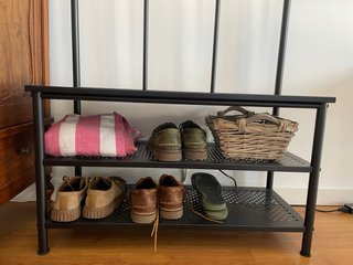 Perchero y zapatero Ikea Nipåsen negro