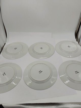 Amazon Basics piatti piani, 6 unità, 26,7 cm