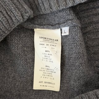 Maglione Stone Island Uomo L Grigio Lana