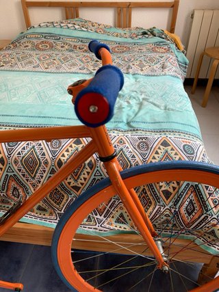 Bicicleta Fixie Naranja Contrapedal