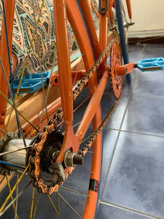 Bicicleta Fixie Naranja Contrapedal