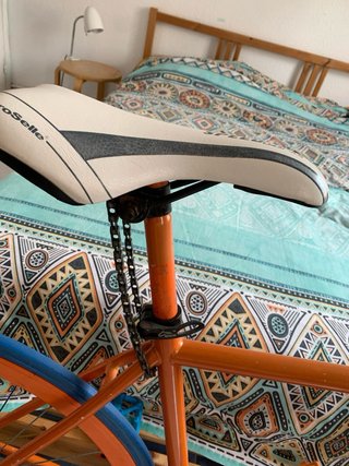 Bicicleta Fixie Naranja Contrapedal