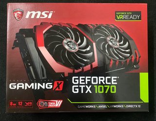 Placa gráfica MSI Gaming X NVIDIA GeForce GTX 1070