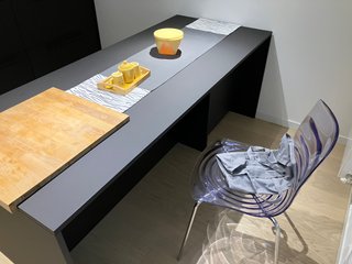 Tavolo isola cucina + base contenitore Fenix/nero