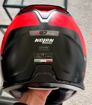 Casco Moto Nolan N87 Plus Rojo/Negro