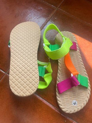 Sandalias Velcro Mujer Talla 38