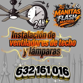 Instalación de Ventiladores de Techo y Lámparas