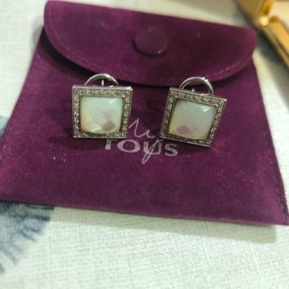Pendientes Tous Oro Blanco y Brillantes