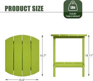 Mesa auxiliar Verde Limón